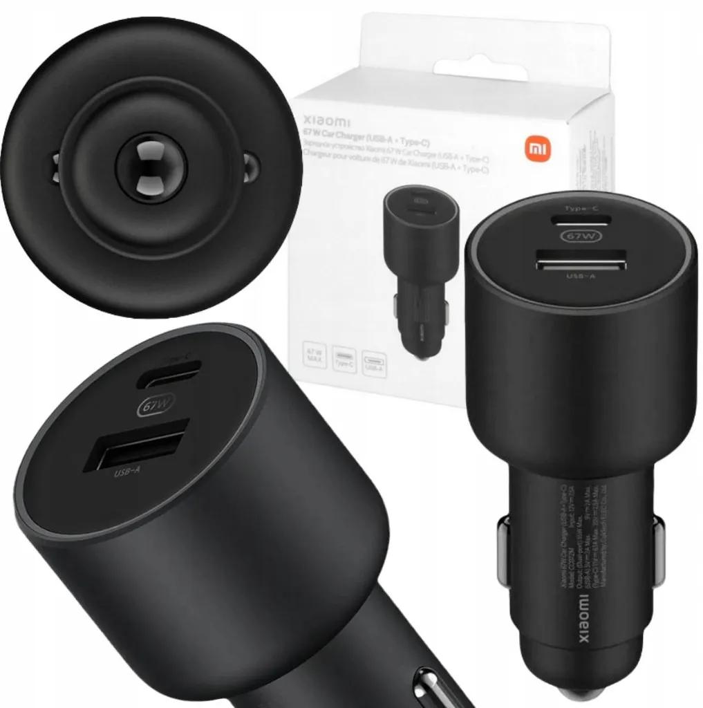 LADOWARKA-SAMOCHODOWA-Xiaomi-Car-Charger-67W-6100-mA-USB-A-Type-C-3069591695.webp