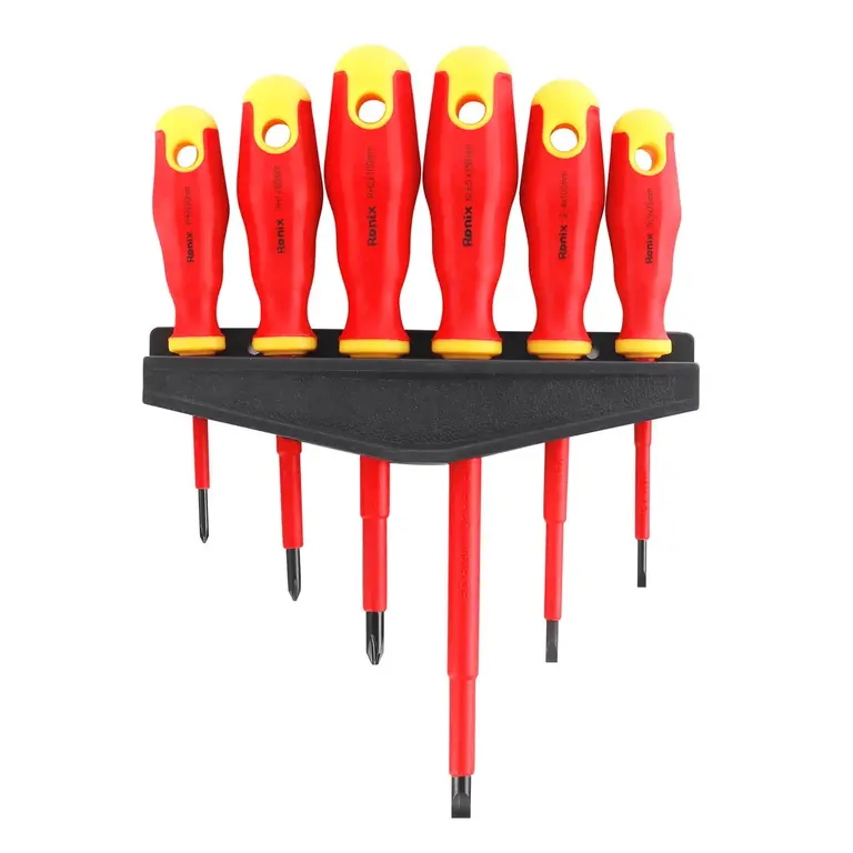 [RH-2724] Ronix Juego de Destornilladores Aislados VDE 1000V 6 Piezas RH-2724