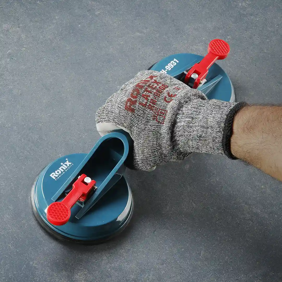 [RH-9931] Ronix Ventosa Doble para Vidrio 50kg RH-9931