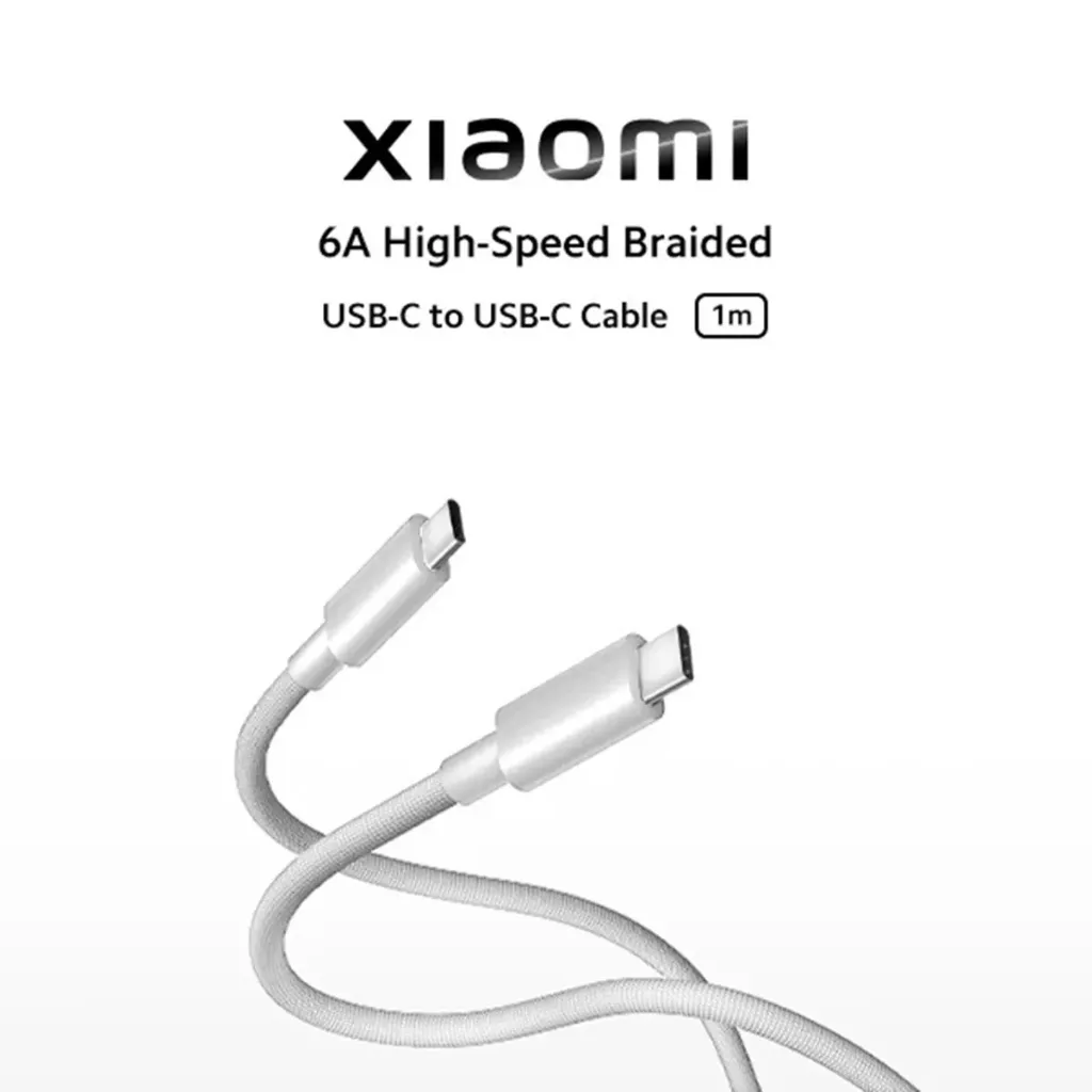 [10860] Xiaomi 6A High-speed USB4 Braided USB-C to USB-C Cable (1m) 67368